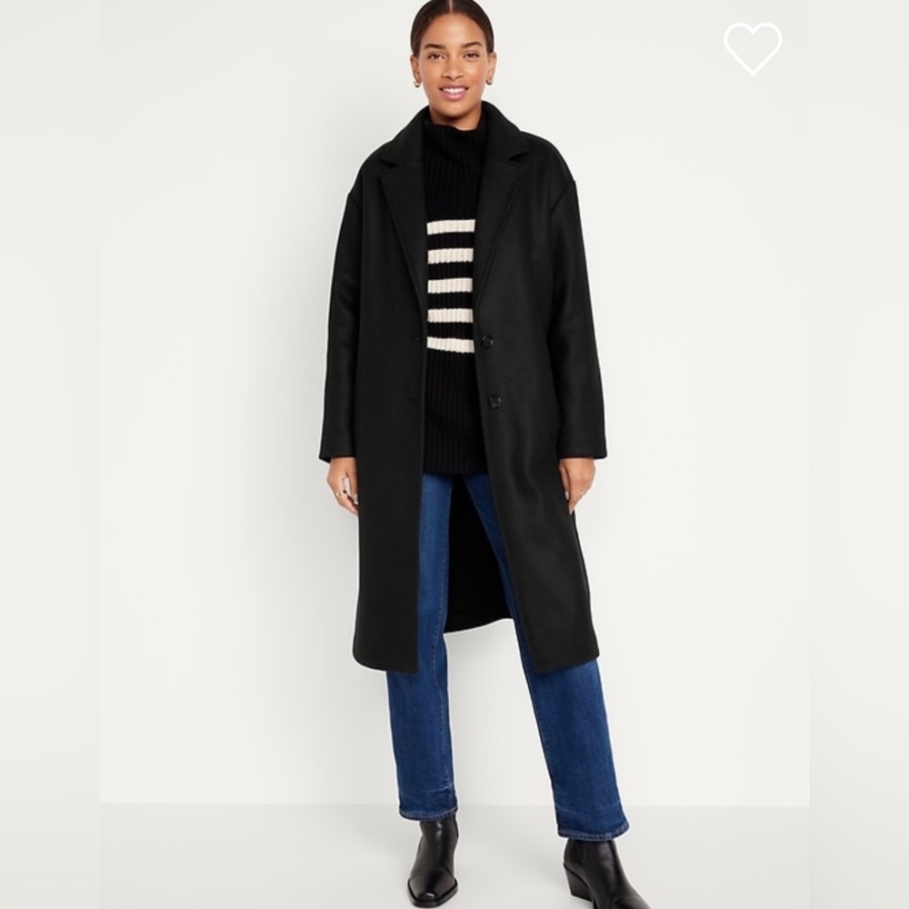 Old Navy Soft Brushed Long Overcoat